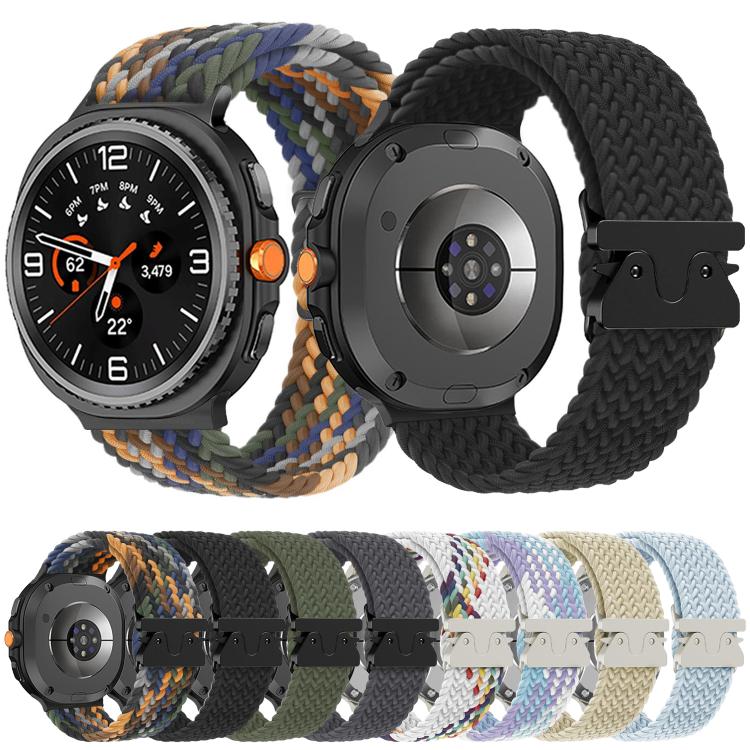 For Samsung Galaxy Watch8 / Watch8 Classic Parachute Buckle Braided Nylon Watch Band(Starlight) - Watch Bands by buy2fix | Online Shopping UK | buy2fix