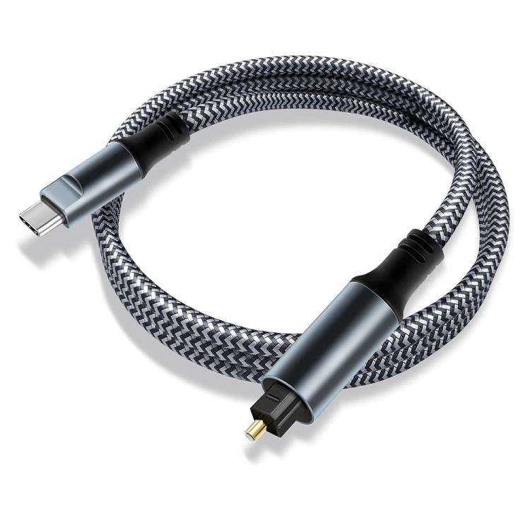 1.8m JUNSUNMAY Male USB Type-C to Male Toslink Optical Audio SPDIF Cable - USB Cable by JUNSUNMAY | Online Shopping UK | buy2fix