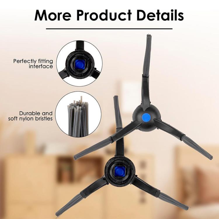 JUNSUNMAY 6pcs Sweeper Triangle Side Brush for Ecovacs Deebot T50 Pro / T50 Max / T50 Omni - For ECOVACS Accessories by JUNSUNMAY | Online Shopping UK | buy2fix