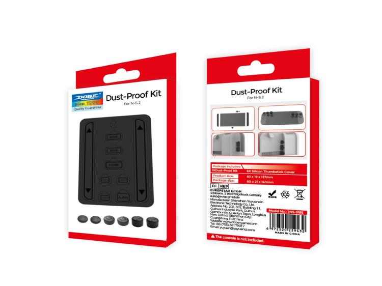 For Nintendo Switch 2 DOBE Game Console Dust Plug + Joystick Cap Set - Cases by DOBE | Online Shopping UK | buy2fix