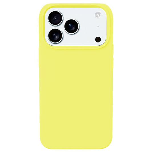 For iPhone 17 Pro Max Kalebol Solid Color Simple All-inclusive Liquid Silicone Phone Case(Yellow) - iPhone 17 Pro Max Cases by Kalebol | Online Shopping UK | buy2fix