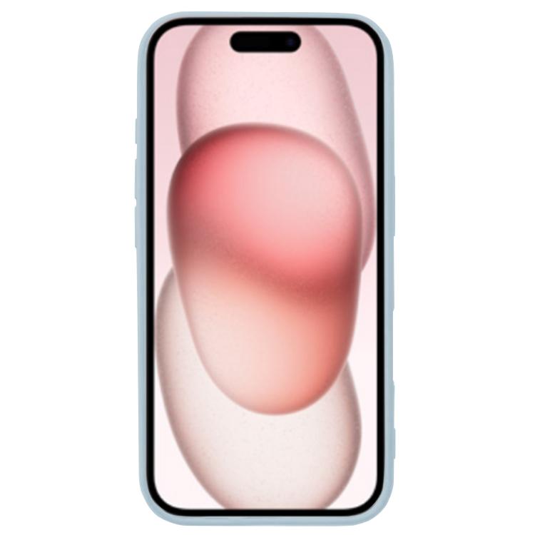 For iPhone 17 Kalebol Solid Color Simple All-inclusive Liquid Silicone Phone Case(Light Blue) - iPhone 17 Cases by Kalebol | Online Shopping UK | buy2fix