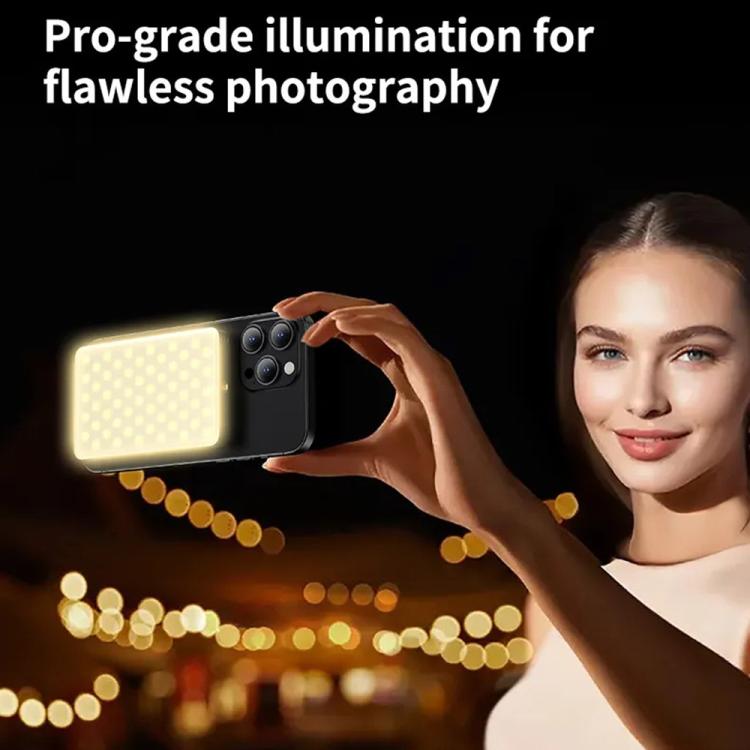 JMARY FM-168R Dual Color Temperature 160 LED Beads Portable Magnetic Phone Fill Light(Black) - by Jmary | Online Shopping UK | buy2fix
