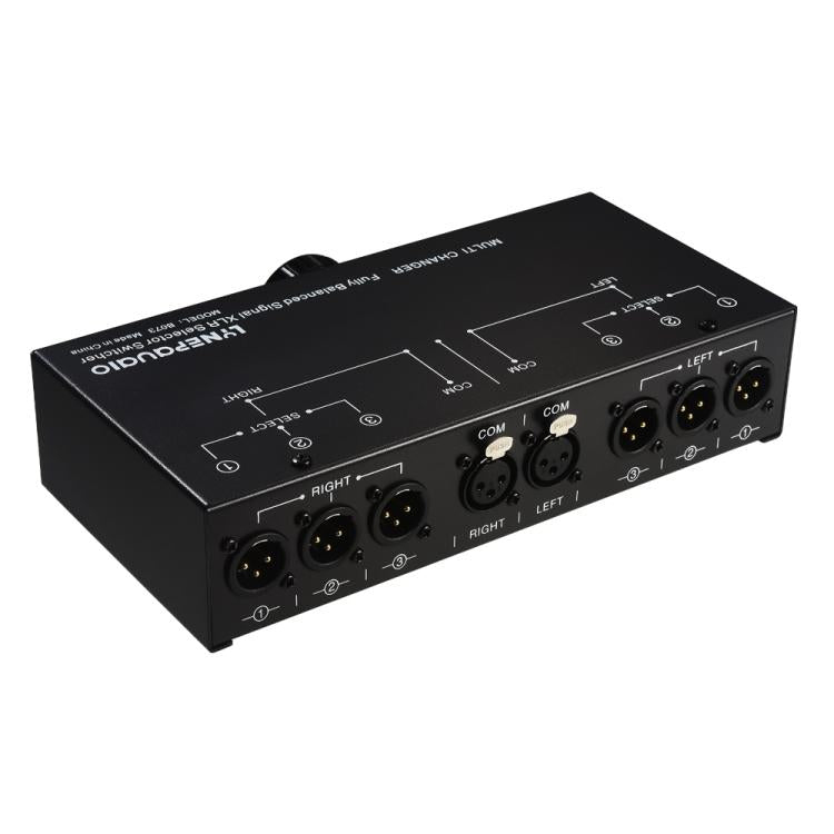 B073 1 Input 3 Output Fully Balanced Signal Selector 3-Channel Balanced Line Selector, No Need For External Power Supply Lossless Switching - by buy2fix | Online Shopping UK | buy2fix