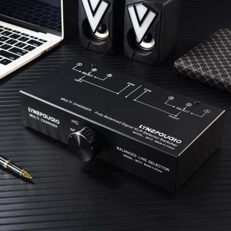 B073 1 Input 3 Output Fully Balanced Signal Selector 3-Channel Balanced Line Selector, No Need For External Power Supply Lossless Switching - by buy2fix | Online Shopping UK | buy2fix