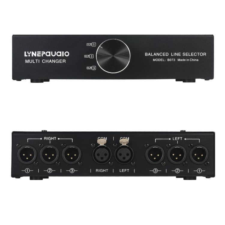 B073 1 Input 3 Output Fully Balanced Signal Selector 3-Channel Balanced Line Selector, No Need For External Power Supply Lossless Switching - by buy2fix | Online Shopping UK | buy2fix