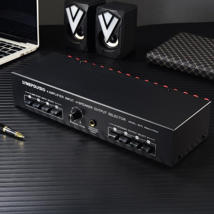 B075 4 Input 4 Ooutput Power Amplifier Speaker Selector Switcher, 300W Sound Quality Per Channel No Loss - by buy2fix | Online Shopping UK | buy2fix