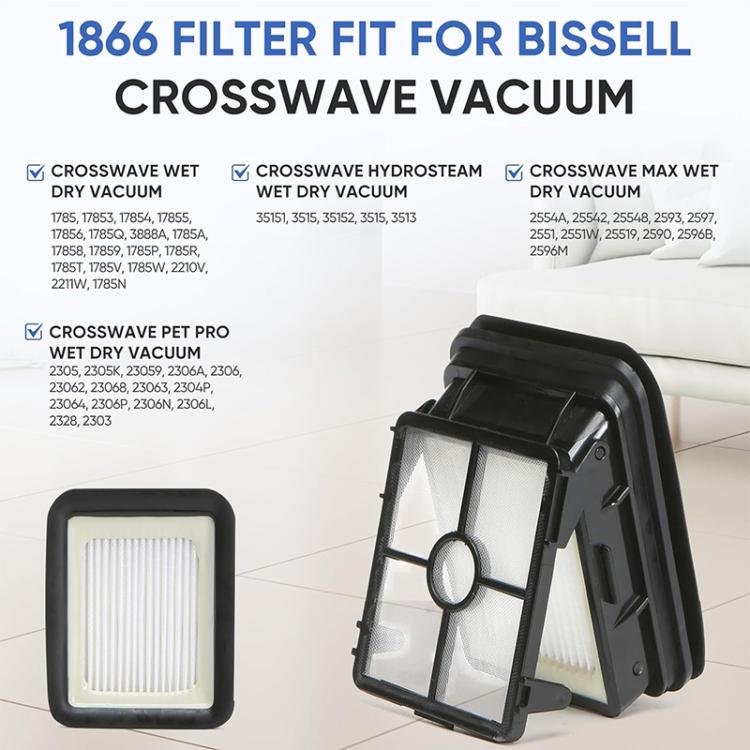 2pcs JUNSUNMAY Replacement Filters for Bissell Crosswave Wet Dry Vacuums 3888A / 1785A / 2306A - For Bissell Accessories by JUNSUNMAY | Online Shopping UK | buy2fix
