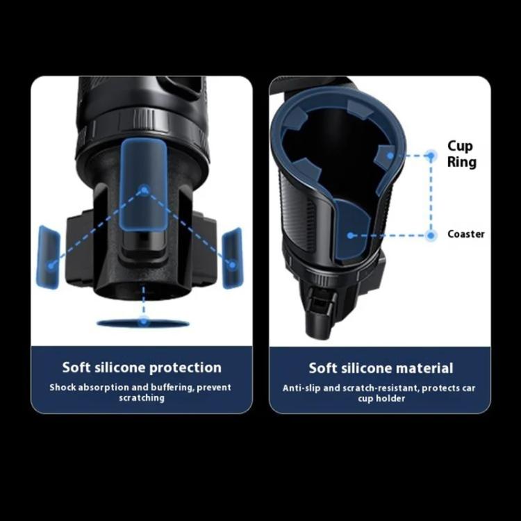 CP242F 15W Fast Charging Wireless Charger Car Cup Holder Magnetic Phone Navigation Stand - Car Drink Holders by buy2fix | Online Shopping UK | buy2fix