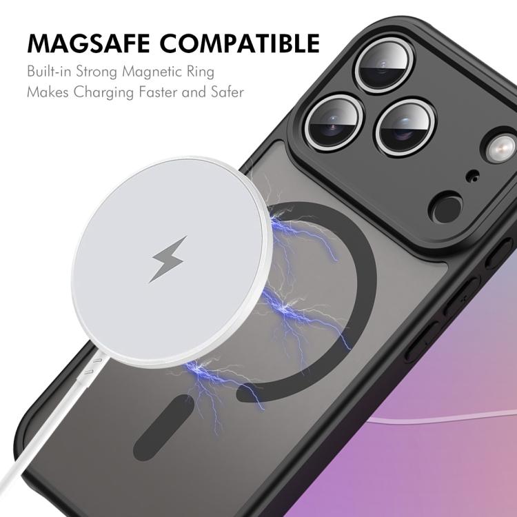 For iPhone 17 Pro Max ENKAY Hat-Prince MagSafe Matte Translucent Shockproof Phone Case with Large Arc Edge Film(Purple) - iPhone 17 Pro Max Cases by ENKAY | Online Shopping UK | buy2fix