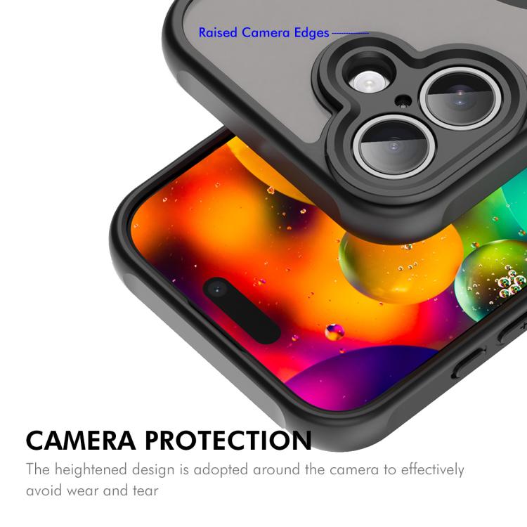 For iPhone 17 ENKAY Hat-Prince MagSafe Matte Translucent Shockproof Phone Case with Large Arc Edge Film(Black) - iPhone 17 Cases by ENKAY | Online Shopping UK | buy2fix