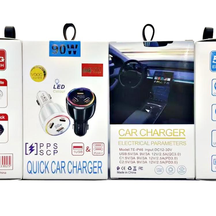 PD30W x 2 and QC 30W Multi Port Car Charger for Mobile phones / Tablets(White) - Car Charger by buy2fix | Online Shopping UK | buy2fix