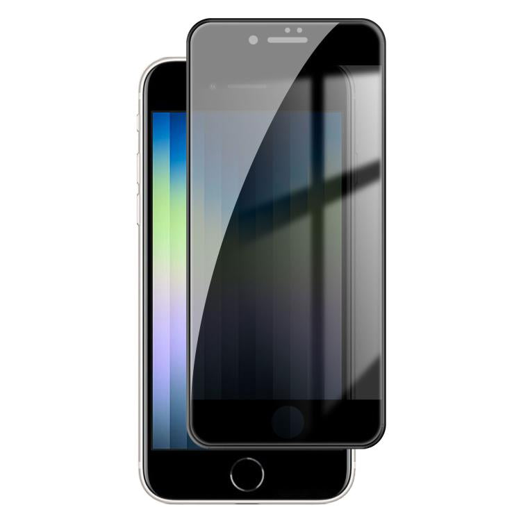 For iPhone SE 2022 / 2020 Kalebol High-Aluminum Screen-Printed Full-Coverage Black-Border Privacy Tempered Glass Film - iPhone SE 2022 / 2020 Tempered Glass by Kalebol | Online Shopping UK | buy2fix