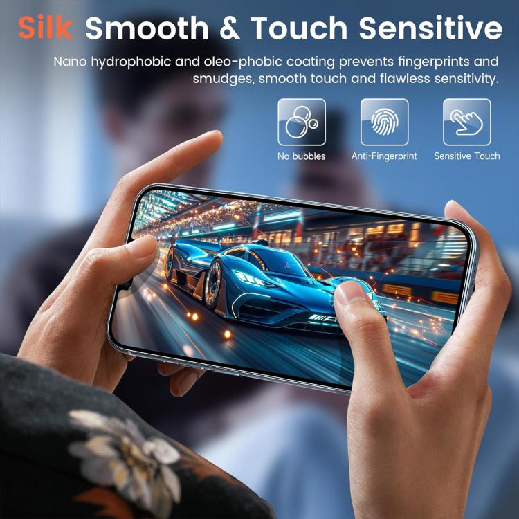 For iPhone 7 Kalebol 10pcs High-Aluminum Screen-Printed Full-Coverage Black-Border Privacy Tempered Glass Film - iPhone 8 & 7 Tempered Glass by Kalebol | Online Shopping UK | buy2fix