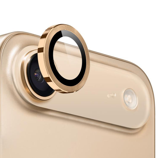 For iPhone Air NORTHJO Camera Lens Protector CD Metal Ring Tempered Glass Film(Gold) - iPhone Air Tempered Glass by NORTHJO | Online Shopping UK | buy2fix