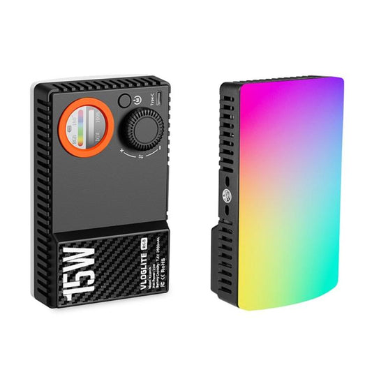 VLOGLITE K15RGB Photography Studio Camera Lamp 15W Full Color Fill Light RGB LED Video Light - by VLOGLITE | Online Shopping UK | buy2fix