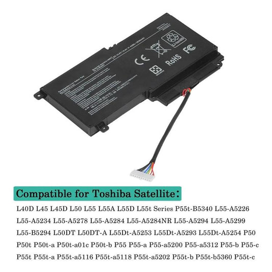 PA5107U-1BRS Laptop Battery for Satellite L55-A5284 P55t-A5116 P55t-a P50-b P50 - Dell Spare Parts by buy2fix | Online Shopping UK | buy2fix