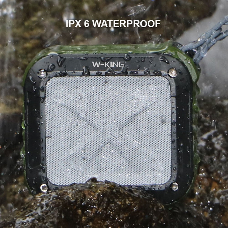 W-KING S7 Mini Wireless Waterproof Loudspeaker With TF/FM/AUX/NFC Bluetooth Bike Speaker(Army Green) - Waterproof Speaker by W-KING | Online Shopping UK | buy2fix