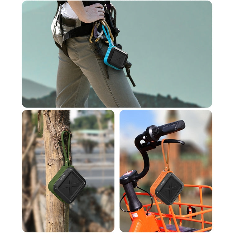 W-KING S7 Mini Wireless Waterproof Loudspeaker With TF/FM/AUX/NFC Bluetooth Bike Speaker(Army Green) - Waterproof Speaker by W-KING | Online Shopping UK | buy2fix