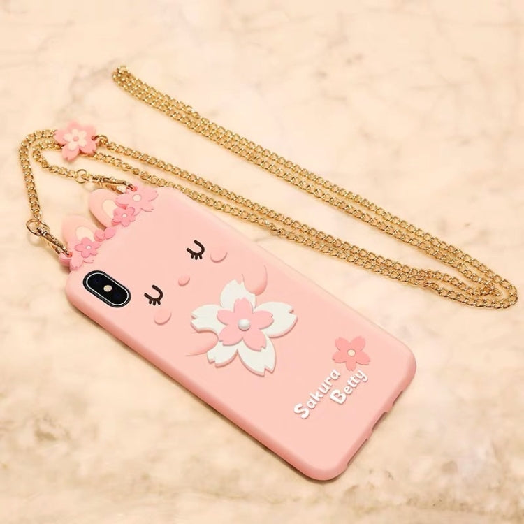 For iPhone X / XS Cherry Blossoms Style Full Package Anti Falling Silicone Sleeve - More iPhone Cases by buy2fix | Online Shopping UK | buy2fix