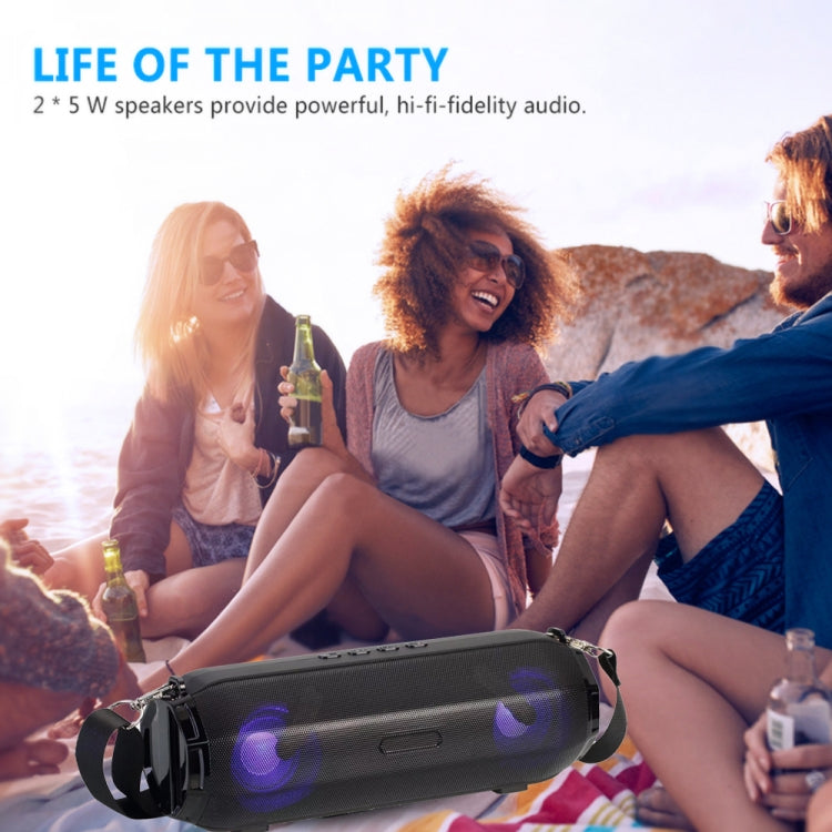 LZ33 LED Portable Wireless Bluetooth Speaker Stereo Speakerphone Music Speakers for Computer with TF FM - Desktop Speaker by buy2fix | Online Shopping UK | buy2fix