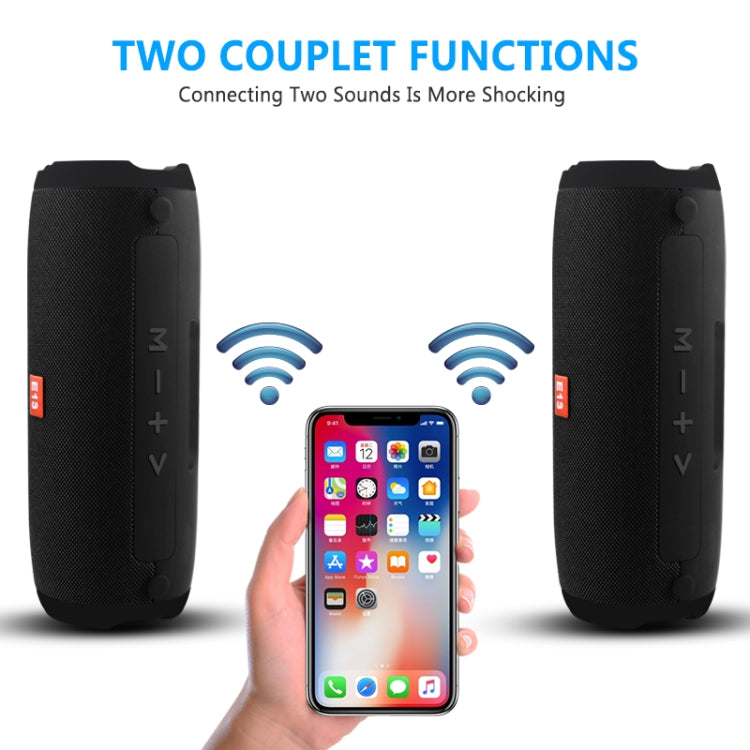 E13 Mini Portable Wireless Bluetooth Speaker Stereo Speakerphone Radio Music Subwoofer Column Speakers with TF FM, RED - Desktop Speaker by buy2fix | Online Shopping UK | buy2fix
