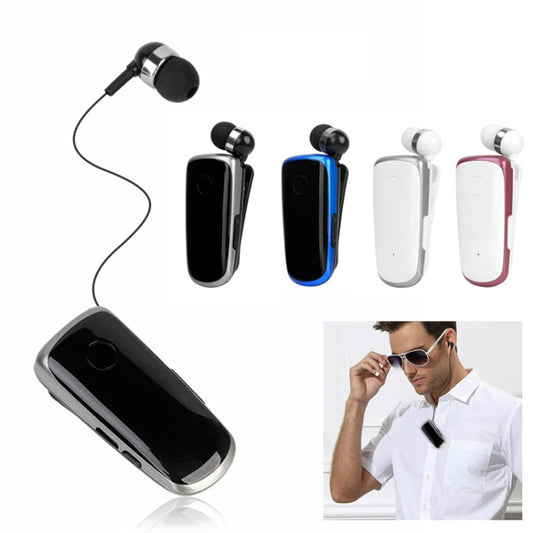 K39 Wireless Bluetooth Headset CSR DSP chip In-Ear Vibrating Alert Wear Clip Hands Free Earphone (Blue) by buy2fix