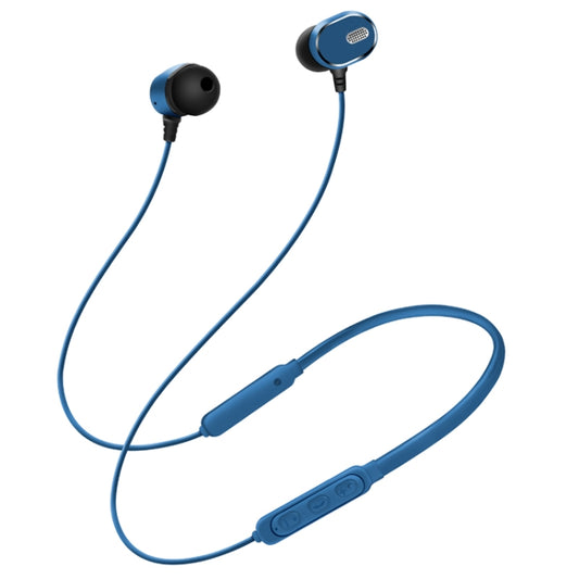 DM-22 Magnetic Bluetooth Earphone DM-22 Neckband Sport headset with Mic Wireless Handsfree Earphoness(Blue) by buy2fix