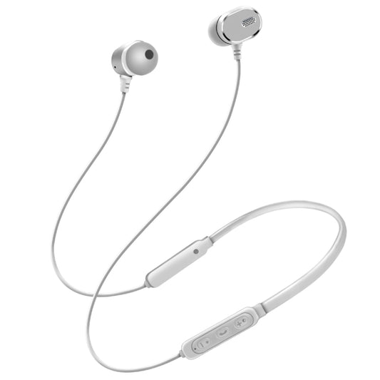 DM-22 Magnetic Bluetooth Earphone DM-22 Neckband Sport headset with Mic Wireless Handsfree Earphoness(White) by buy2fix