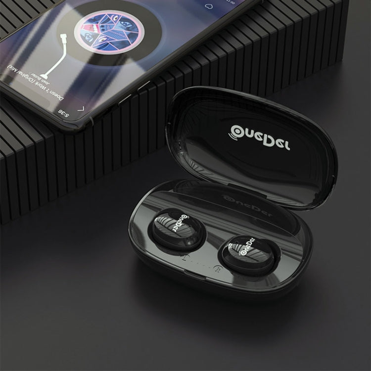 OneDer W12 Wireless Earphone with Waterproof IPX5 HD Stereo Sound TWS Bluetooth Earphone(Black) by OneDer