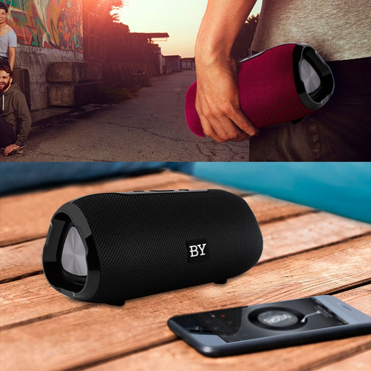 BY Portable Bluetooth Speaker Waterproof Wireless Loudspeaker 3D Stereo Music Surround Sound System Outdoor Speakers Support TF AUX(Grey) - Desktop Speaker by buy2fix | Online Shopping UK | buy2fix