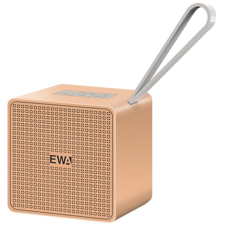 EWA A105 High Hidelity Bluetooth Speaker, Small Size High Power Bass, TWS Bluetooth Technology Support TF(Gold) - Desktop Speaker by EWA | Online Shopping UK | buy2fix