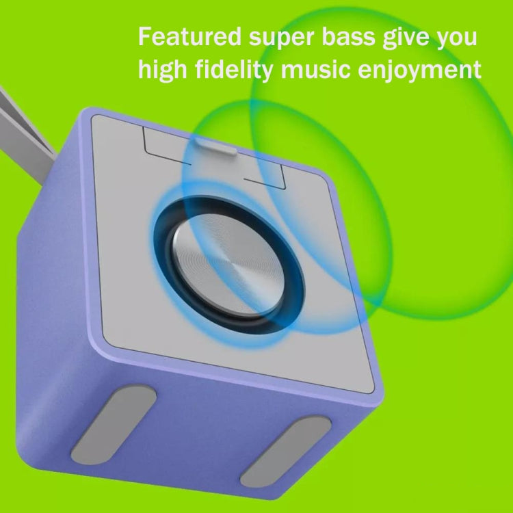 EWA A105 High Hidelity Bluetooth Speaker, Small Size High Power Bass, TWS Bluetooth Technology Support TF(Blue) - Desktop Speaker by EWA | Online Shopping UK | buy2fix