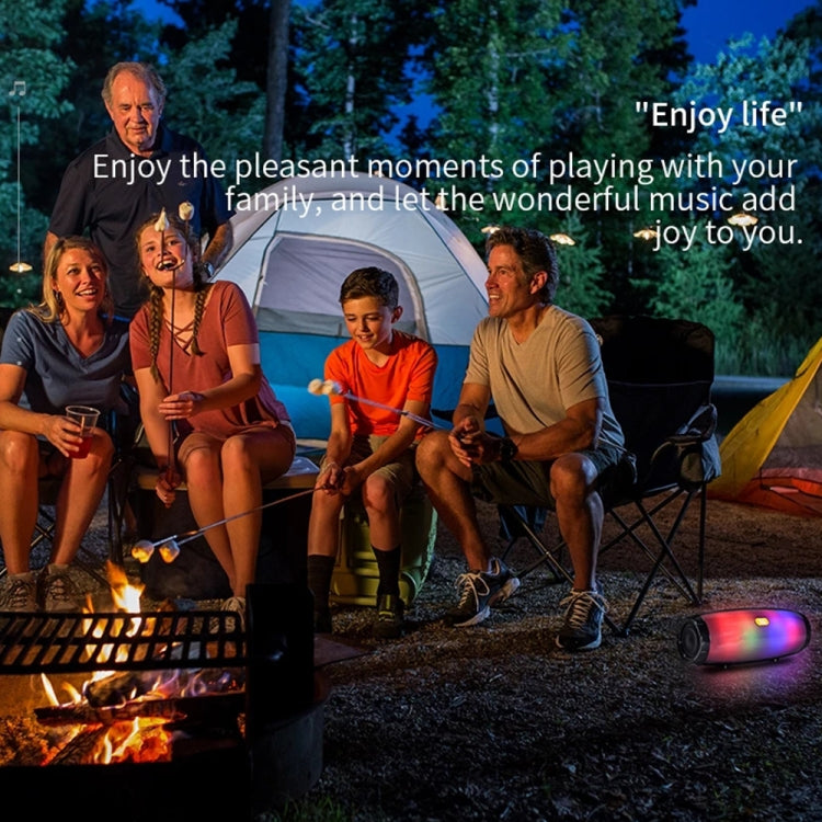 T&G TG165 5W*2 Portable Wireless Speaker Speaker With Dancing LED Flashing Light Mp3 AUX USB FM Radio Stereo Subwoofer(Blue) - Desktop Speaker by T&G | Online Shopping UK | buy2fix