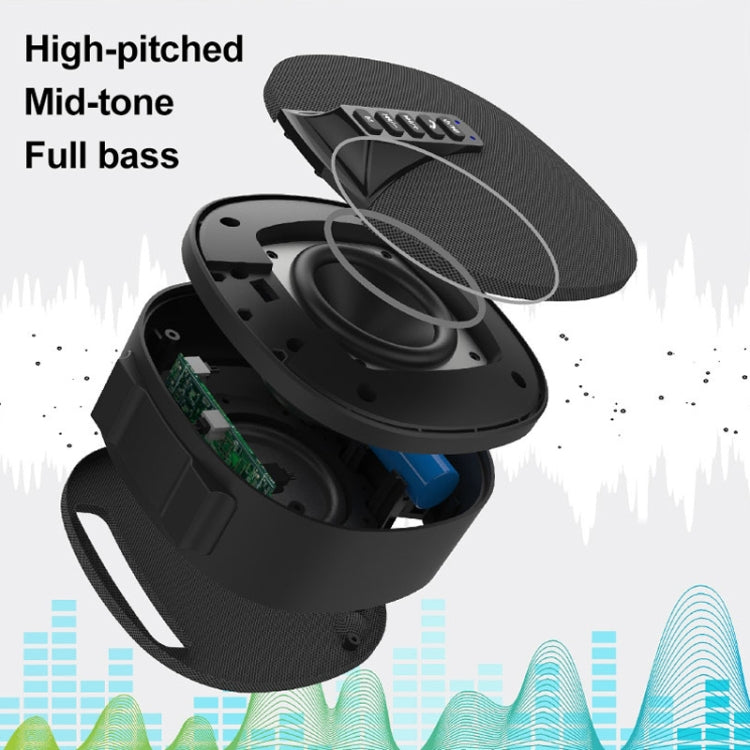 DY-52 Portable Bluetooth Speaker Wireless Loudspeaker Sound 32G Max Memory 10W Stereo Music Surround Outdoor Speaker(Black+Silver) - Desktop Speaker by buy2fix | Online Shopping UK | buy2fix