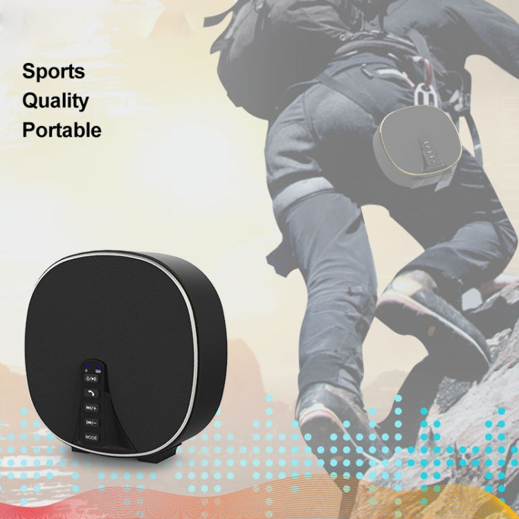 DY-52 Portable Bluetooth Speaker Wireless Loudspeaker Sound 32G Max Memory 10W Stereo Music Surround Outdoor Speaker(Black+Silver) - Desktop Speaker by buy2fix | Online Shopping UK | buy2fix