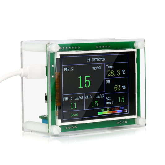 PMS5003 Car PM2.5 Detector Tester Meter Air Quality Monitor Home Car Office Outdoors Gas Thermometer Analysis by buy2fix