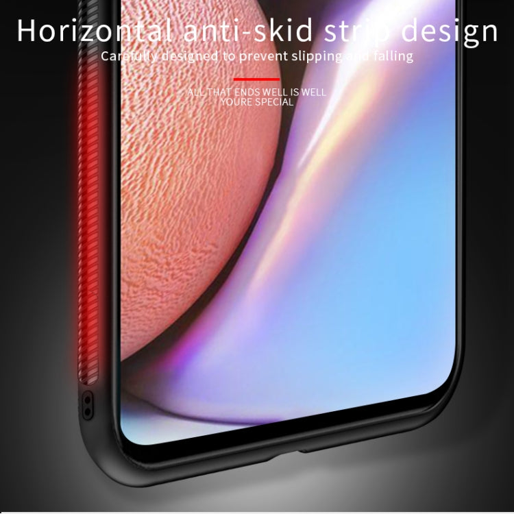 For Galaxy A20S PINWUYO Rong Series Shockproof PC + TPU+ Chemical Fiber Cloth Protective Cover(Red) - Galaxy Phone Cases by PINWUYO | Online Shopping UK | buy2fix