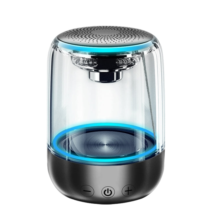C7 Bluetooth 5.0 Speaker Transparent LED Luminous Subwoofer TWS 6D Surround HIFI Stereo Cool Audio(White) - Desktop Speaker by buy2fix | Online Shopping UK | buy2fix