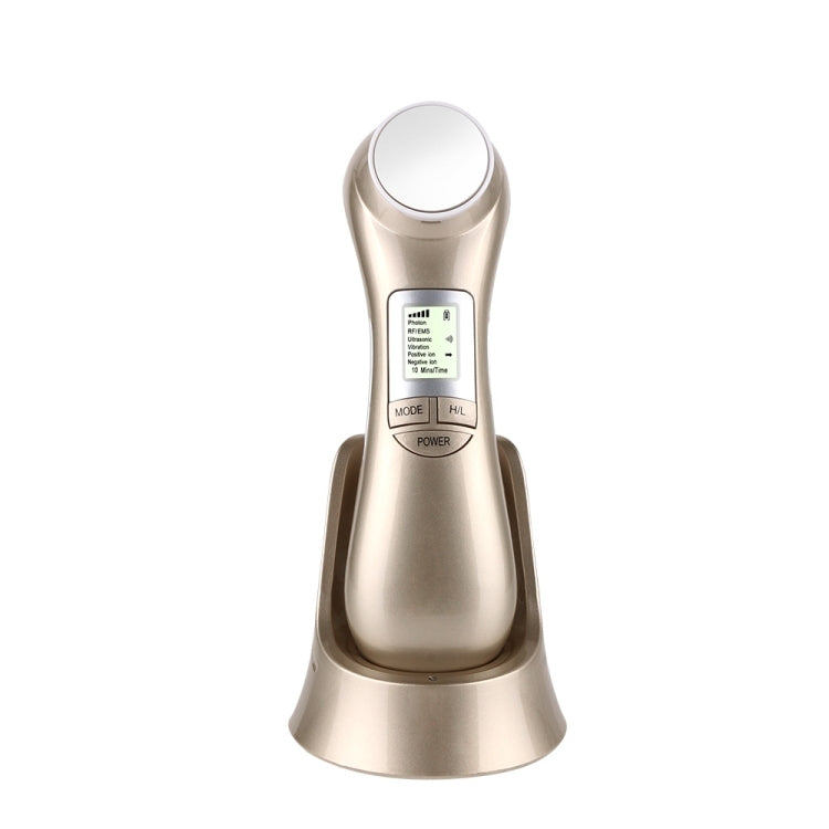 OFY9901 Face Skin EMS Mesotherapy Electroporation RF Radio Frequency Facial LED Photon Skin Care Face Lift Tighten Remove Wrinkle(Gold) - Beauty Instrument by buy2fix | Online Shopping UK | buy2fix