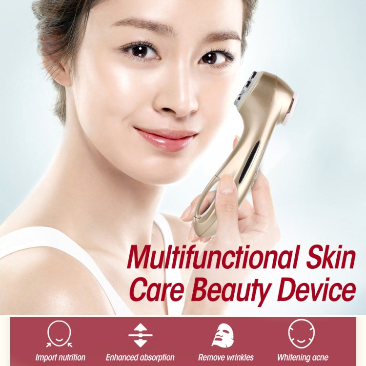 OFY9901 Face Skin EMS Mesotherapy Electroporation RF Radio Frequency Facial LED Photon Skin Care Face Lift Tighten Remove Wrinkle(Gold) - Beauty Instrument by buy2fix | Online Shopping UK | buy2fix