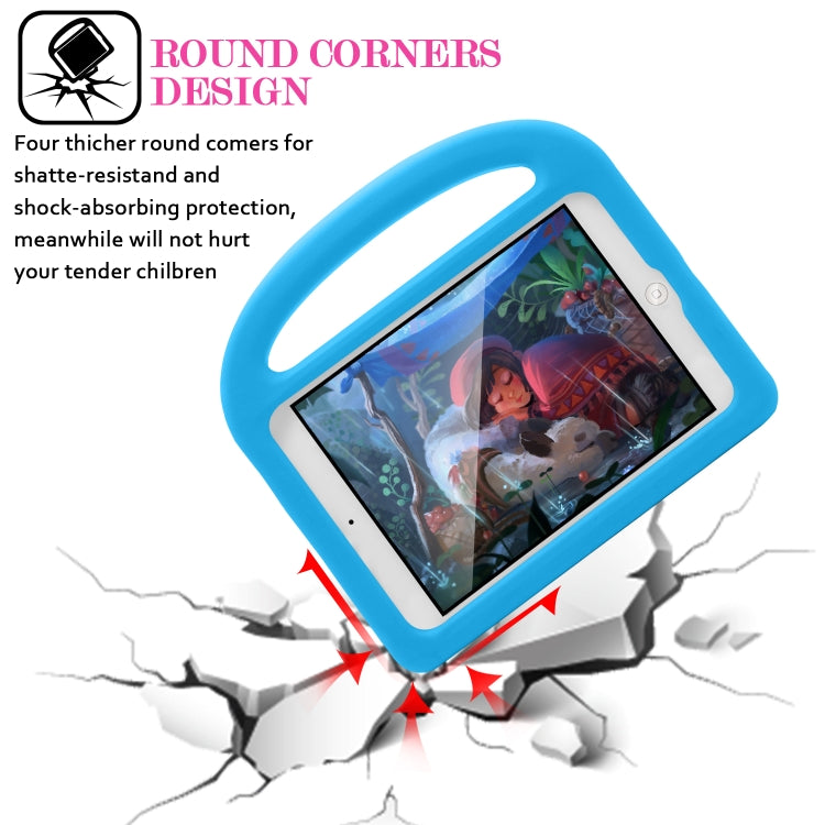 For iPad Mini 5 / 4 / 3 / 2 / 1 Sparrow Style EVA Children's Flat Anti Falling Protective Shell(Blue) - iPad mini (2019) / mini 5 Cases by buy2fix | Online Shopping UK | buy2fix