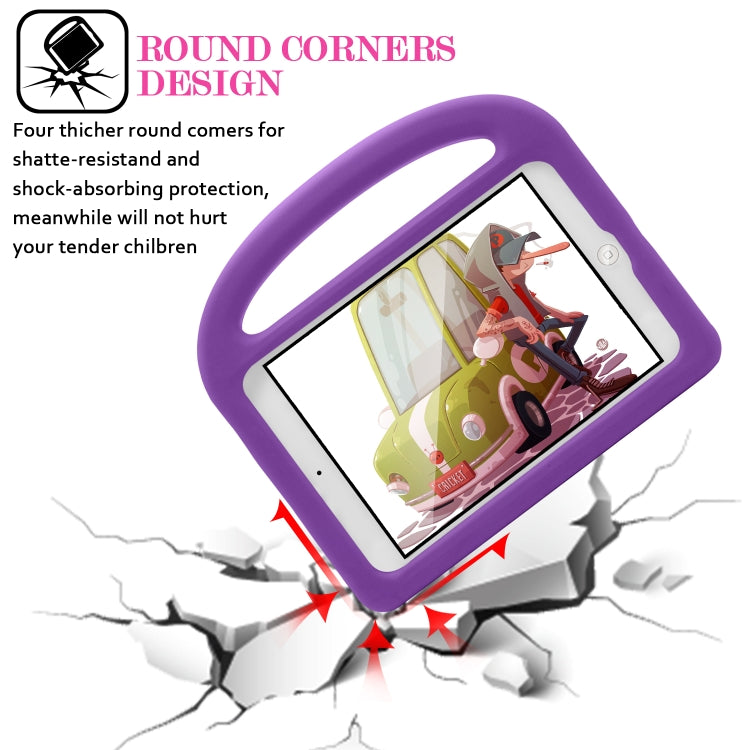 For iPad Mini 5 / 4 / 3 / 2 / 1 Sparrow Style EVA Children's Flat Anti Falling Protective Shell(Purple) - iPad mini (2019) / mini 5 Cases by buy2fix | Online Shopping UK | buy2fix