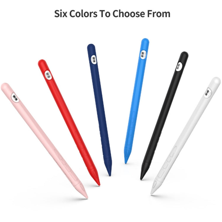 Suitable For Apple Pencil1 Generation StylusTouch Pen Silicone Protective Cover Pen Cap(Navy Blue) by buy2fix