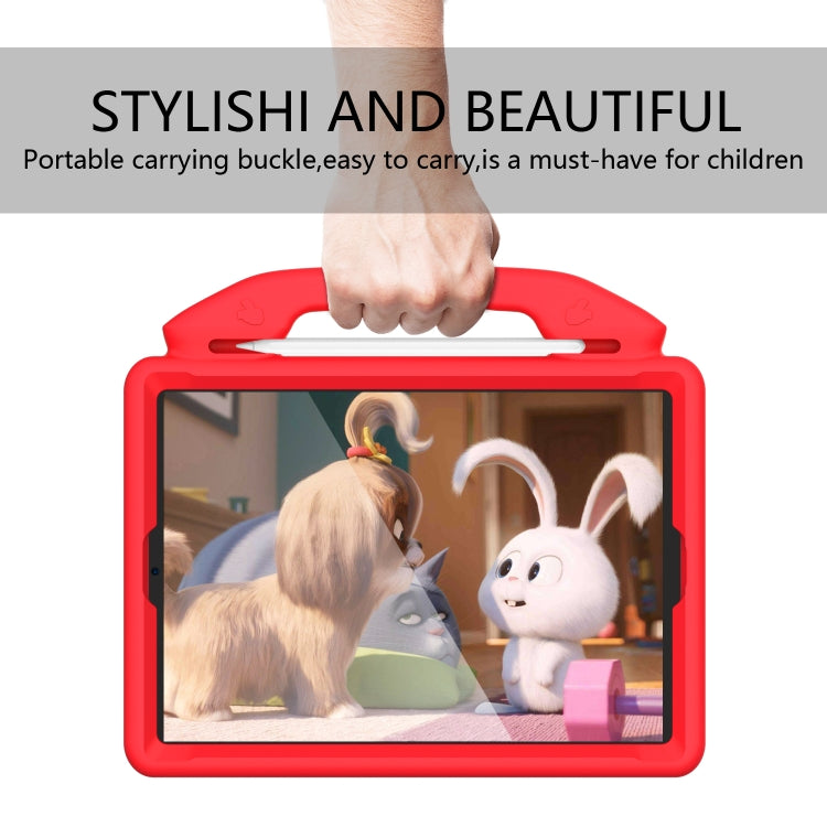 For iPad 10.2 EVA Flat Anti Falling Protective Shell with Thumb Bracket(Red) - iPad 10.2 Cases by buy2fix | Online Shopping UK | buy2fix