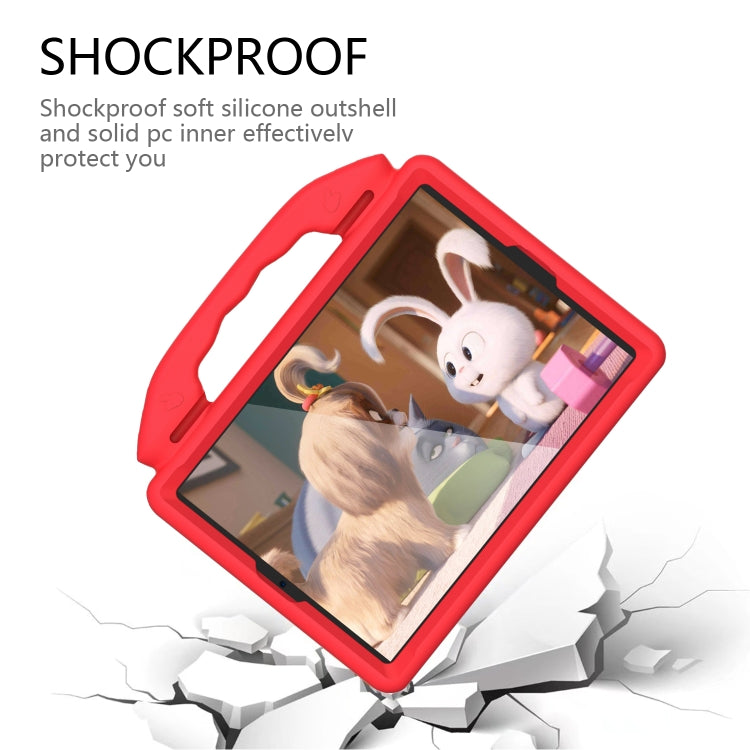 For iPad Air3 10.5 inch EVA Flat Anti Falling Protective Shell with Thumb Bracket(Red) - iPad Air (2019) Cases by buy2fix | Online Shopping UK | buy2fix