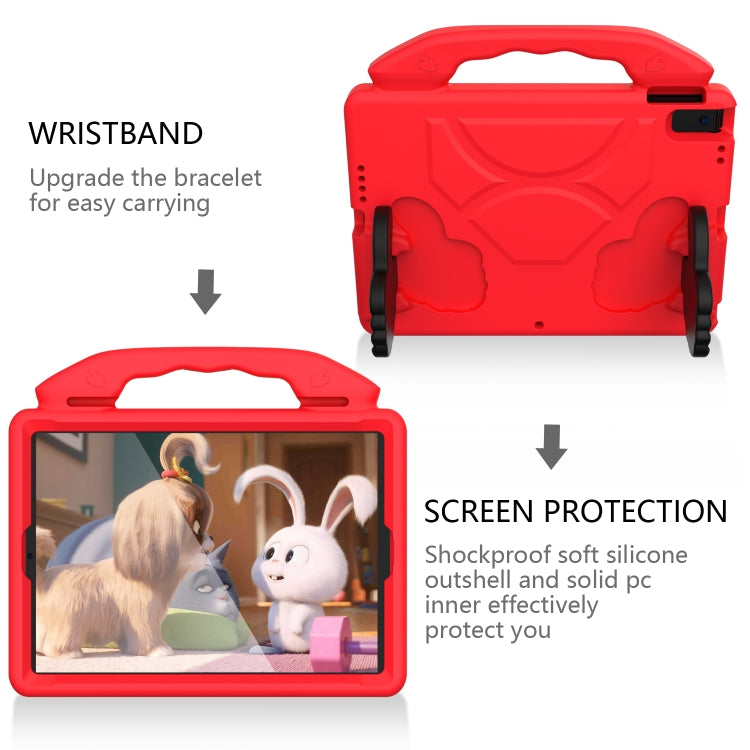 For iPad Air3 10.5 inch EVA Flat Anti Falling Protective Shell with Thumb Bracket(Red) - iPad Air (2019) Cases by buy2fix | Online Shopping UK | buy2fix