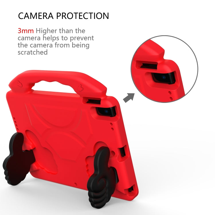 For iPad Air3 10.5 inch EVA Flat Anti Falling Protective Shell with Thumb Bracket(Red) - iPad Air (2019) Cases by buy2fix | Online Shopping UK | buy2fix