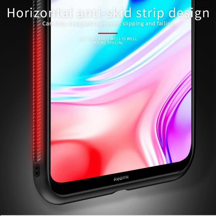 For Xiaomi RedMi 8 PINWUYO Rong Series Shockproof PC + TPU+ Chemical Fiber Cloth Protective Cover(Brown) - Xiaomi Cases by PINWUYO | Online Shopping UK | buy2fix
