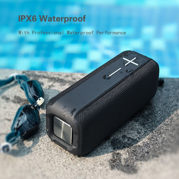P15 10W Portable Bluetooth Speaker Outdoor Loudspeaker Sound System Stereo, Support TF&FM(Black) - Waterproof Speaker by buy2fix | Online Shopping UK | buy2fix